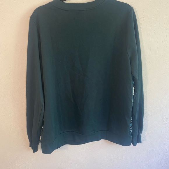 Jason wu mixed media sweater evergreen size medium - Picture 6 of 6